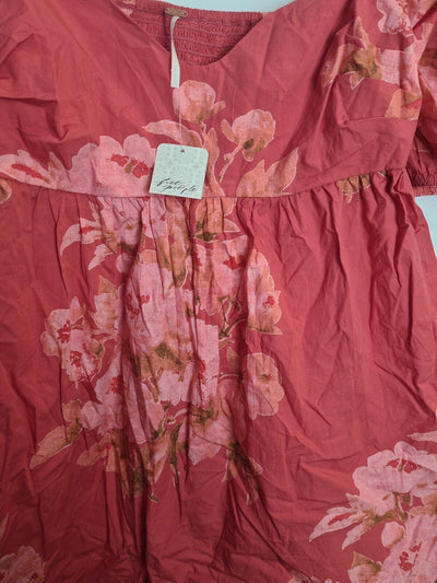 Free People Peony Babydoll Pink Dress Size Medium **** V231