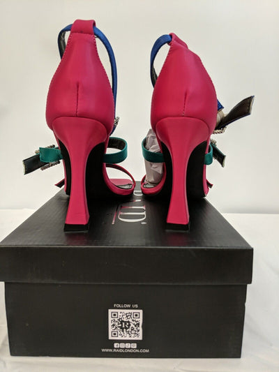 Raid London Adina Buckle Detail Heeled Sandal. Size UK 8 **** VS2