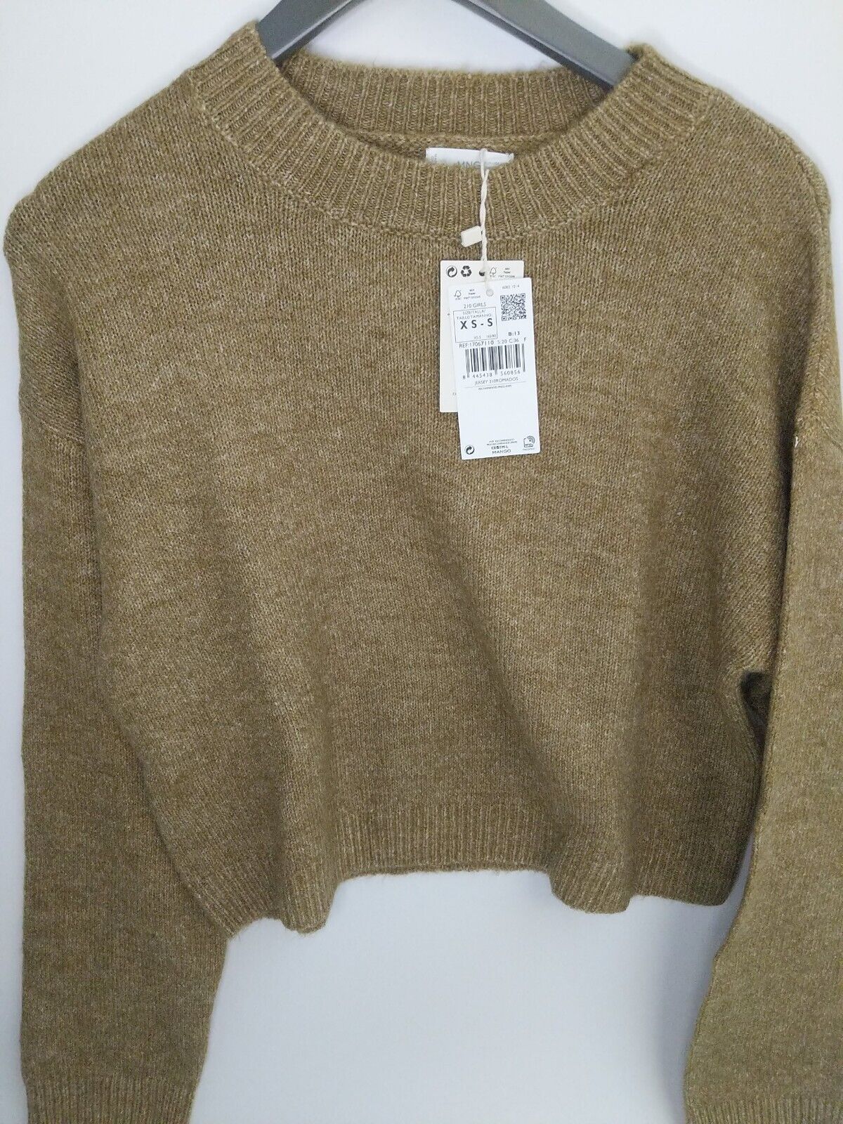 Mango Girls Oversize Flecked Sweater Size XS-Small **** V36