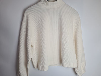 Mango White Turtleneck Jumper Size XSmall **** V229