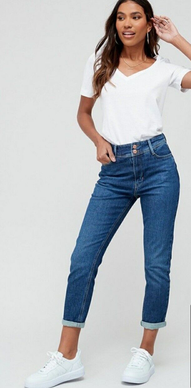 New Sculpt Slim Mom Jean Blue Wash UK 14****Ref V537