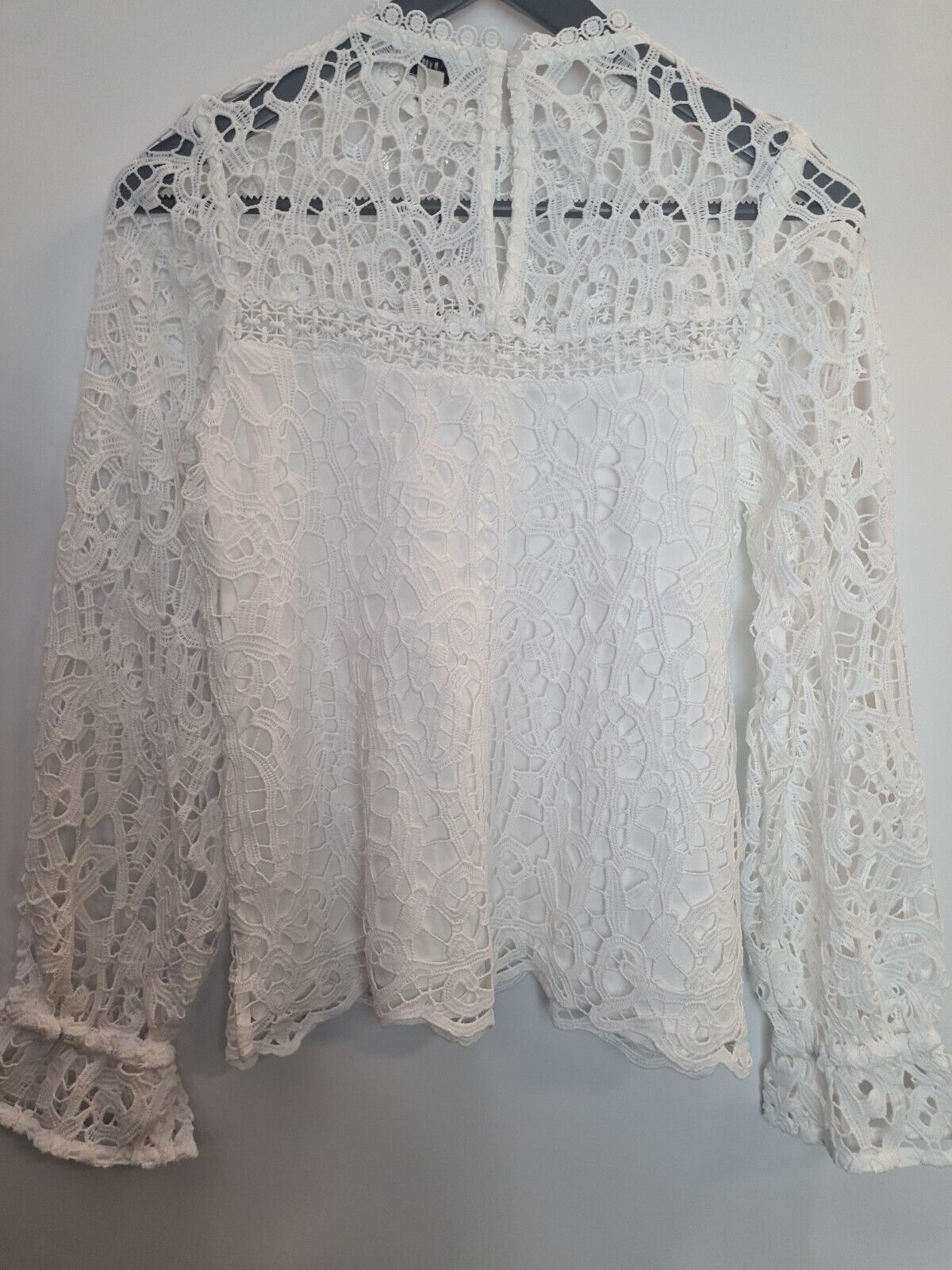 River Island White Lace Blouse Size 6 **** V73