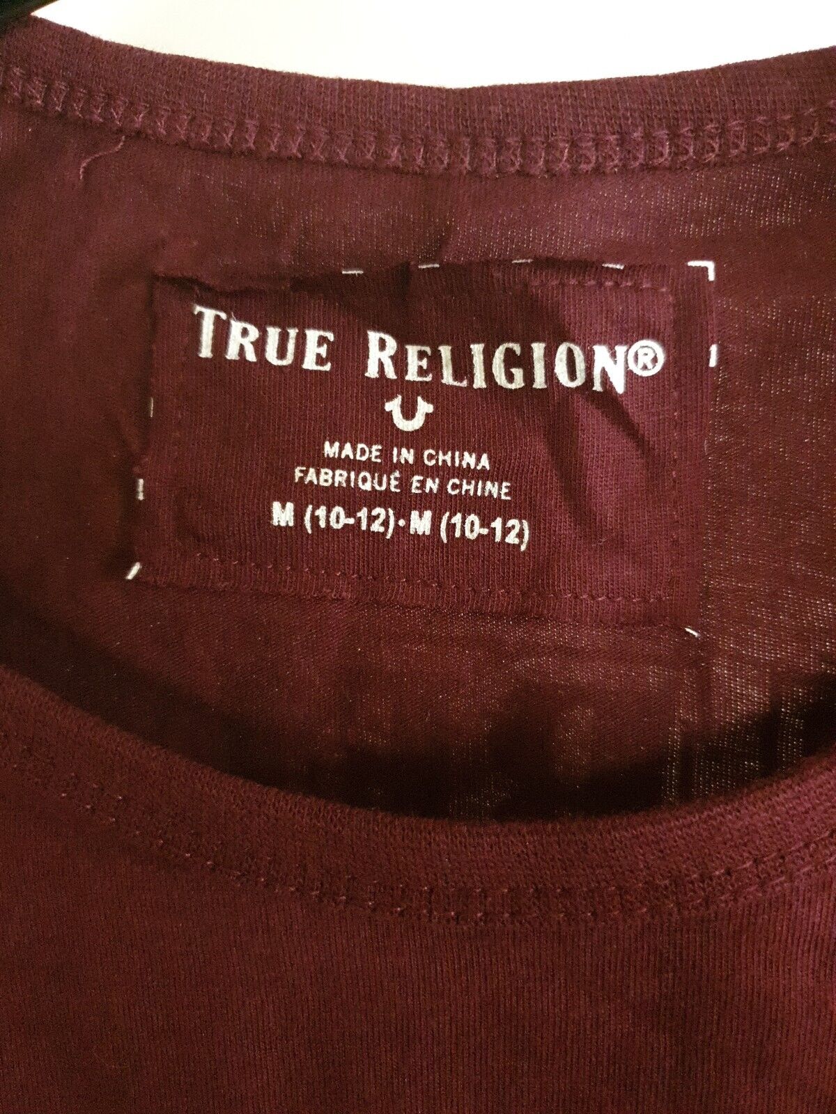 true religion Red Boys Tshirt Size M Ref K5