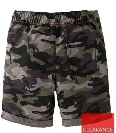 Boys 2pack Shorts Camouflage And Plain Woven Size 4-5yrs****Ref V411