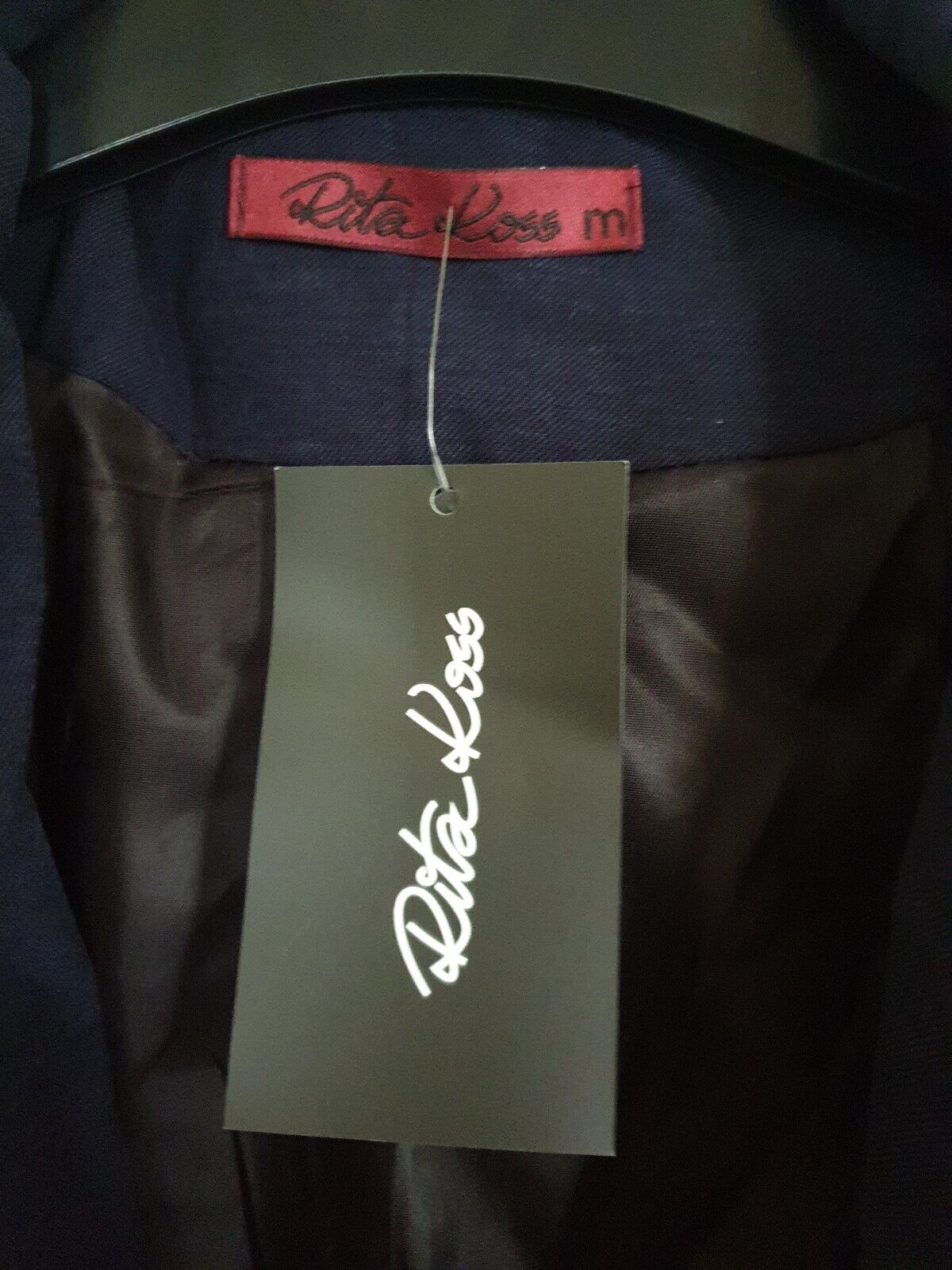 Rita Ross Size M Long Blue Coat Ref Y14