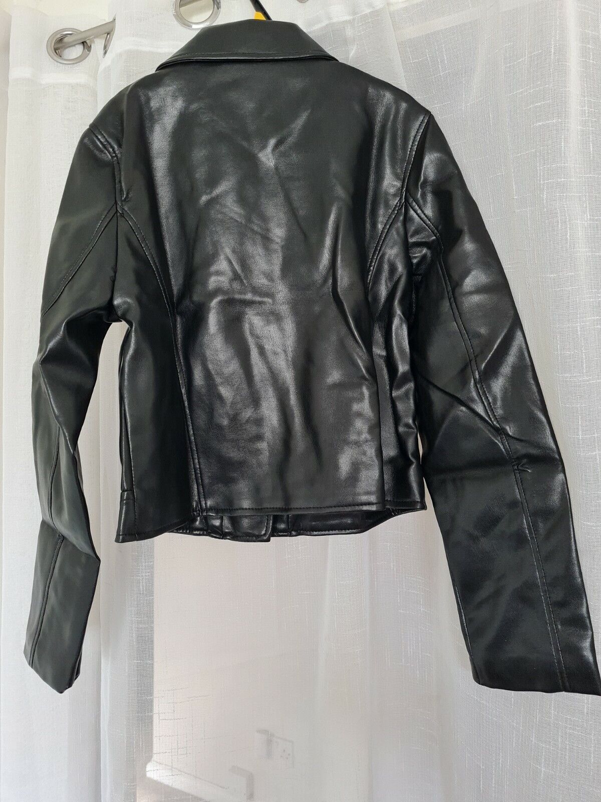 Asos Pu Leather Leather Look Jacket Uk10 Ref Sc9