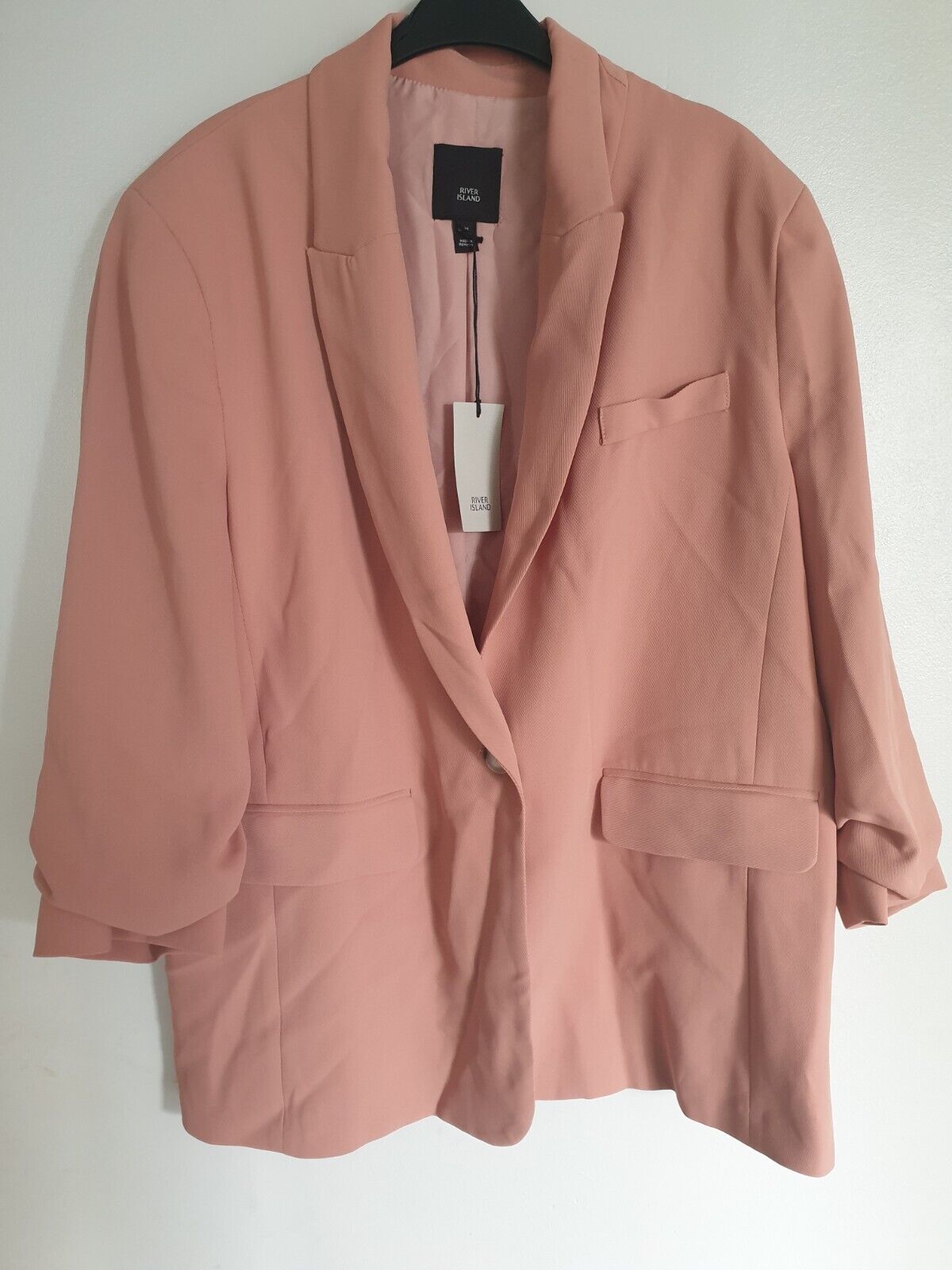 River Island Light Pink Blazer Uk14****Ref V410