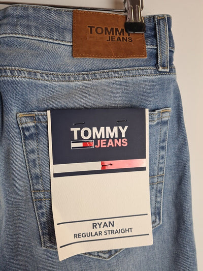 Tommy Jeans Ryan Regular Straight Blue Jeans Size W3O L32 **** V251