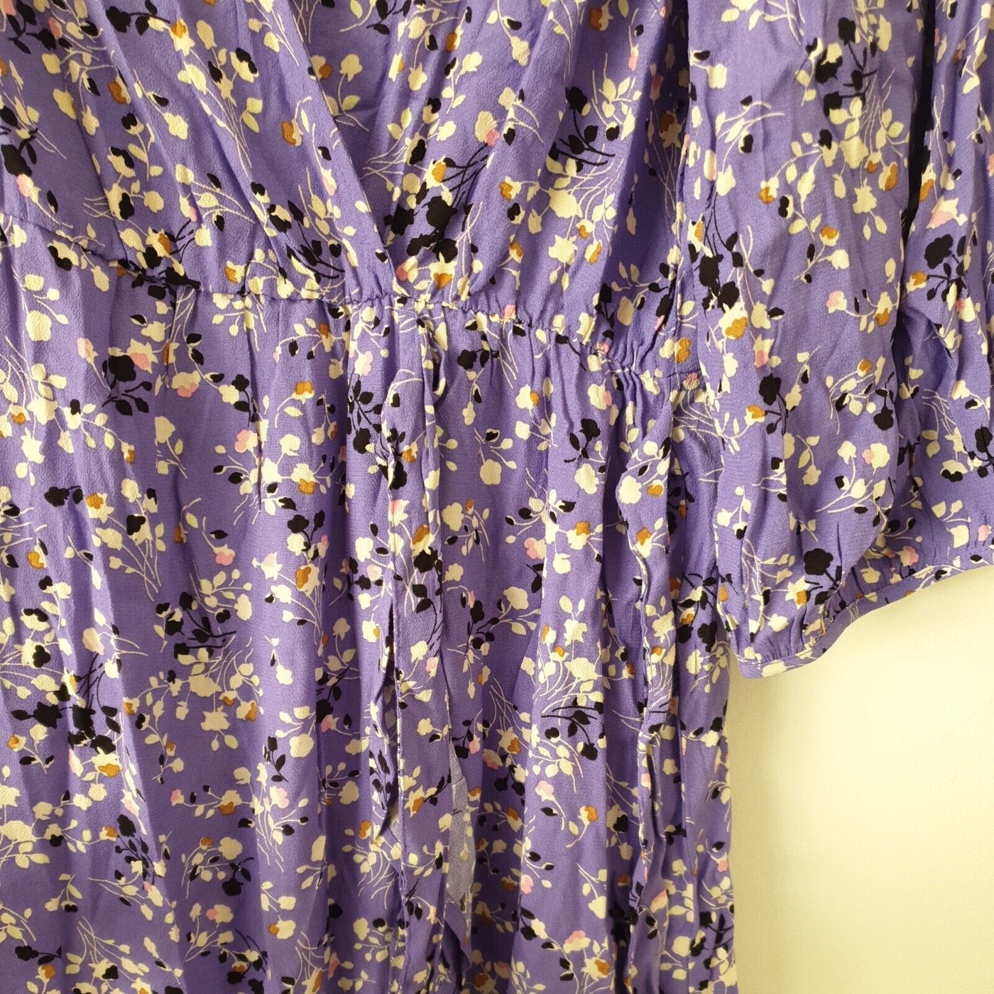 Pieces Purple Floral Print Dress Size 50****Ref V108