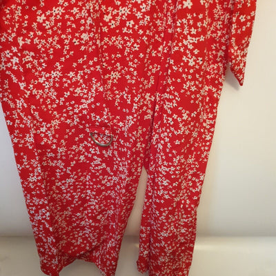 AX Paris Ditsy Floral Jumpsuit Red Size 6****Ref V68