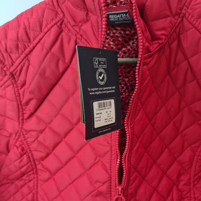 Regatta Charleigh Womens Quilted Jacket Red Size 14 BNWT ref****V24