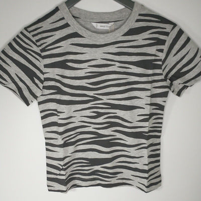 Mango Girls Zebra T-Shirt Size XS-S **** V499