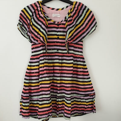 Sonia Ryklel Paris Girls Stripe Mini Dress Size 4 yrs****Ref V213