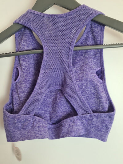 Chi Chi London Essie Purple Sports Bra Size Medium **** V80