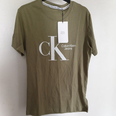 Calvin Klein Jeans T-Shirt Olive Size Small ****Ref V29