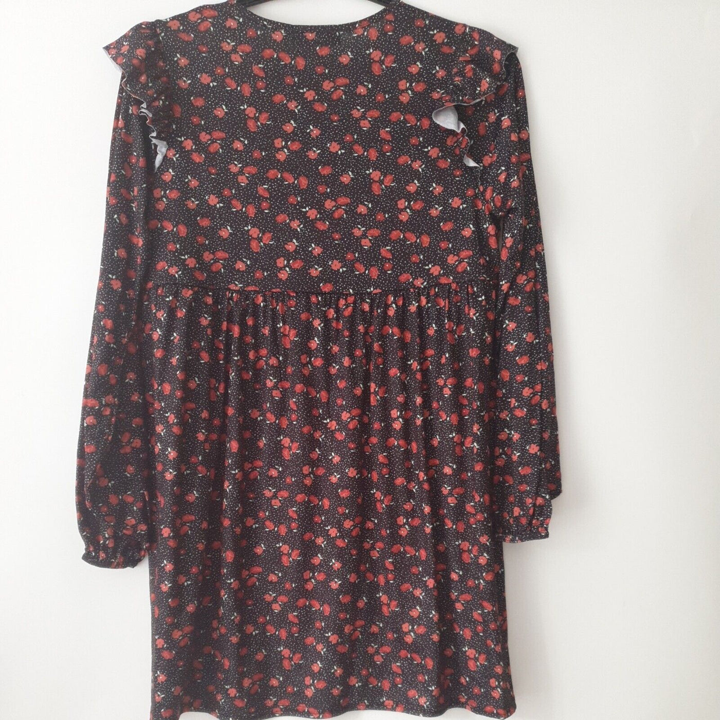 In The Style Black Floral Print Dress UK 6