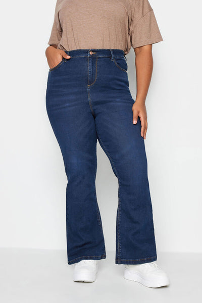 Yours Indigo Blue Bootcut Stretch ISLA Jeans Size 18