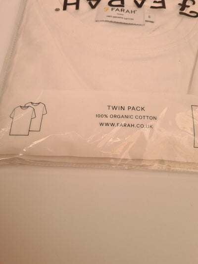 Farah Farris Two Pack T-Shirts Black/White Size Small **** V32