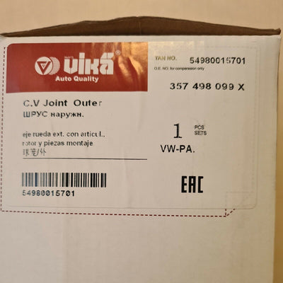 Vika C.V Joint Kit Outer 357498099 New Ref Xbox 7