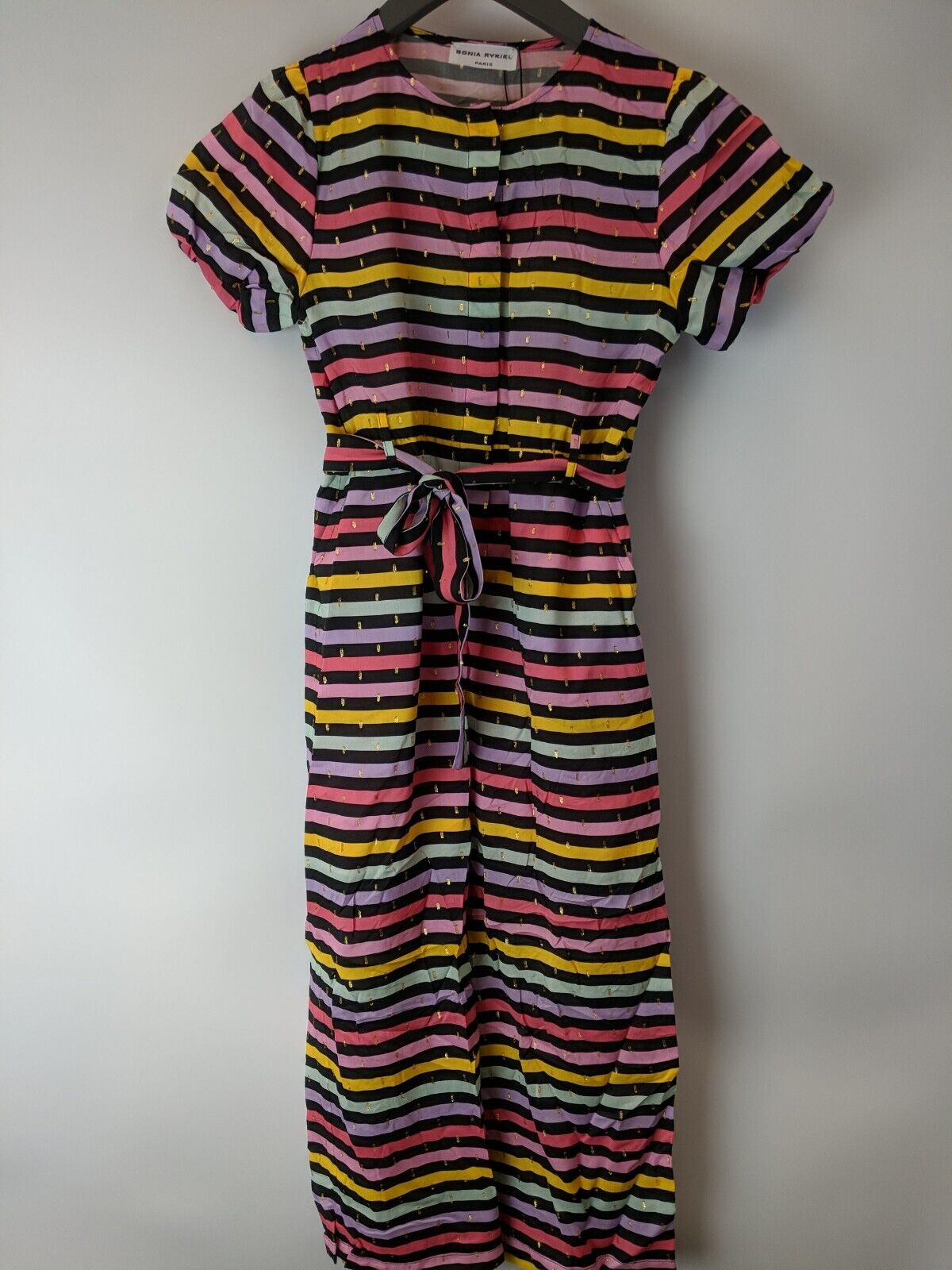 Sonia Rykiel Girl's Striped Jumpsuit Size 4 Years **** V391