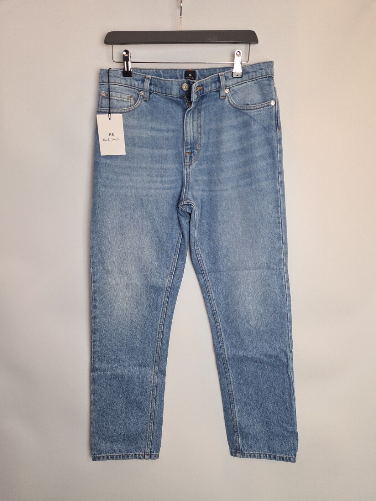 Paul Smith Womens Light Wash Blue Jeans With Logo Size 28 **** V61