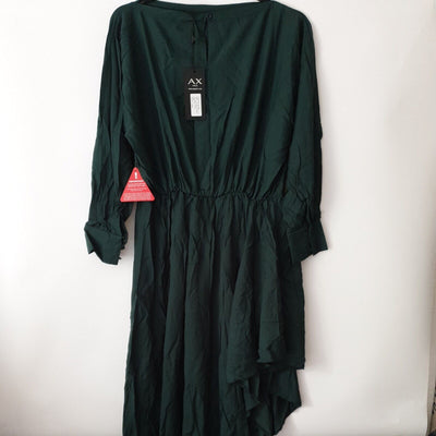 AX Paris High Low Midi Dress Size 14 Green ****Ref V140