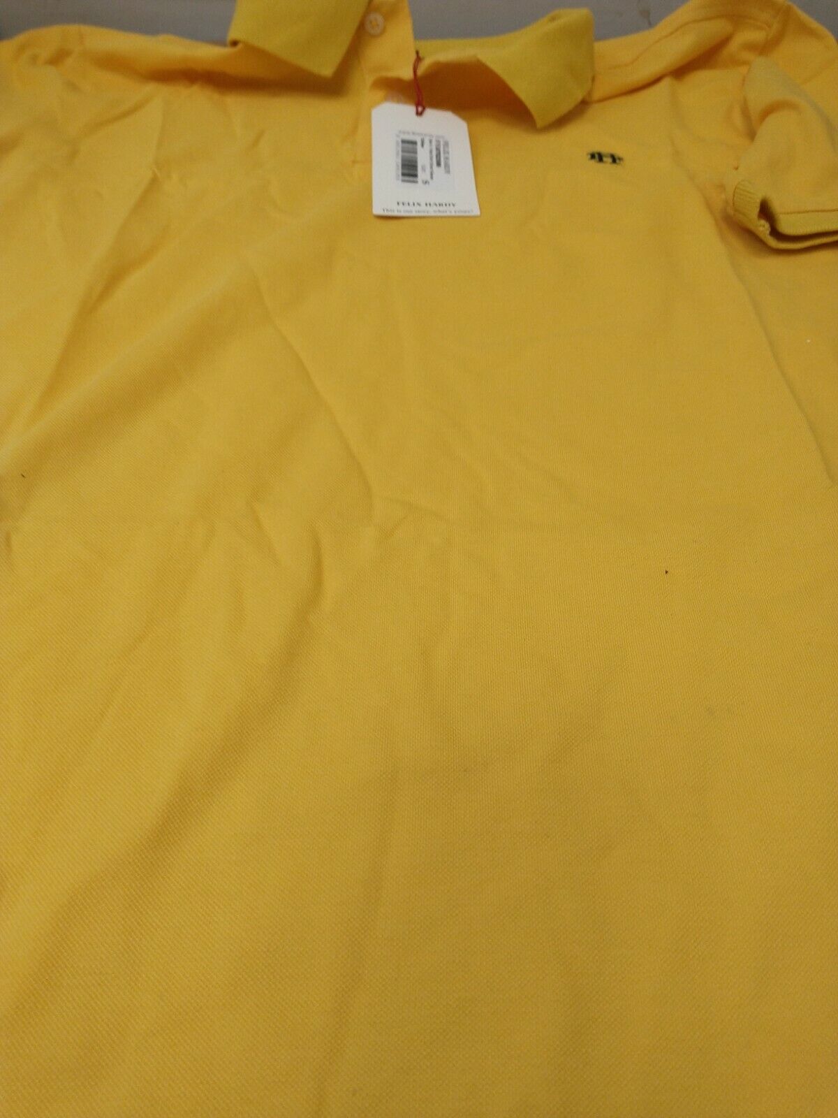 Felix Hardy Mens Size Small Yellow Polo T Shirt. New Ref R6