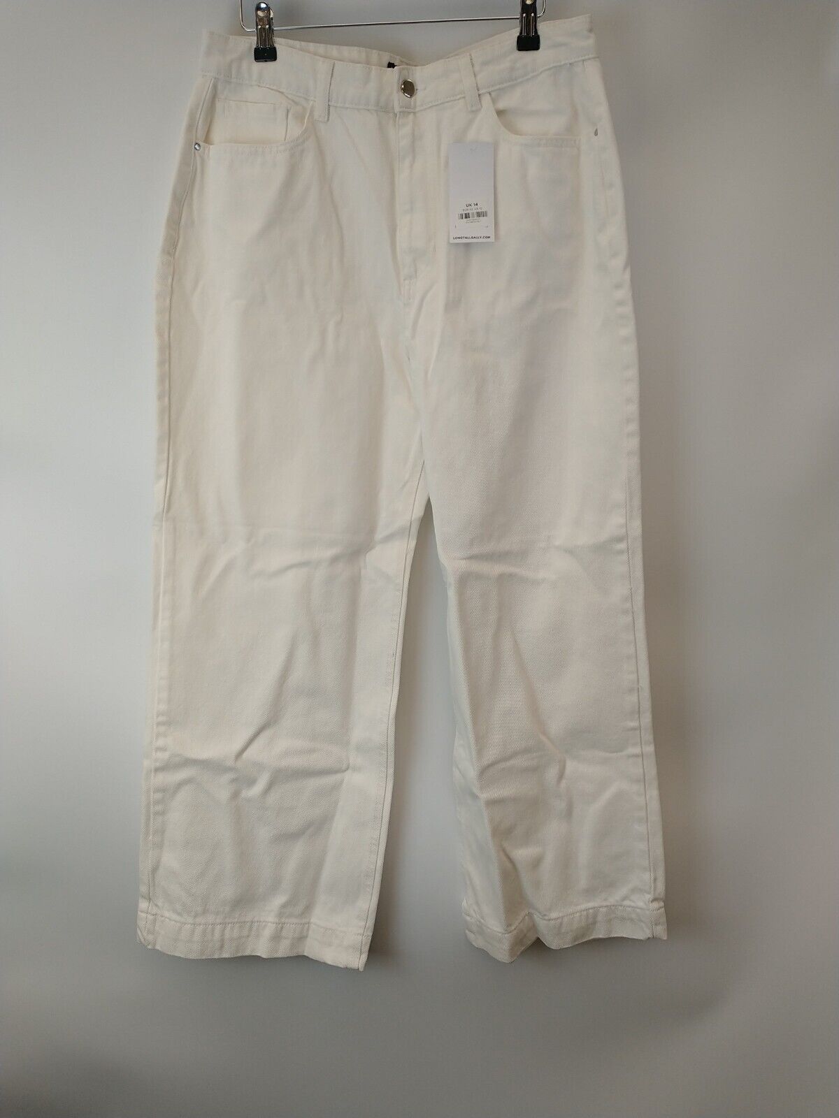 Long Tall Sally Straight Legged Jeans. White  UK 14 ****V30