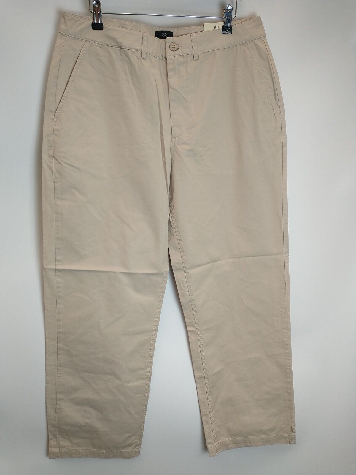 River Island Wide Chino Trousers Men's Size 34R **** V126