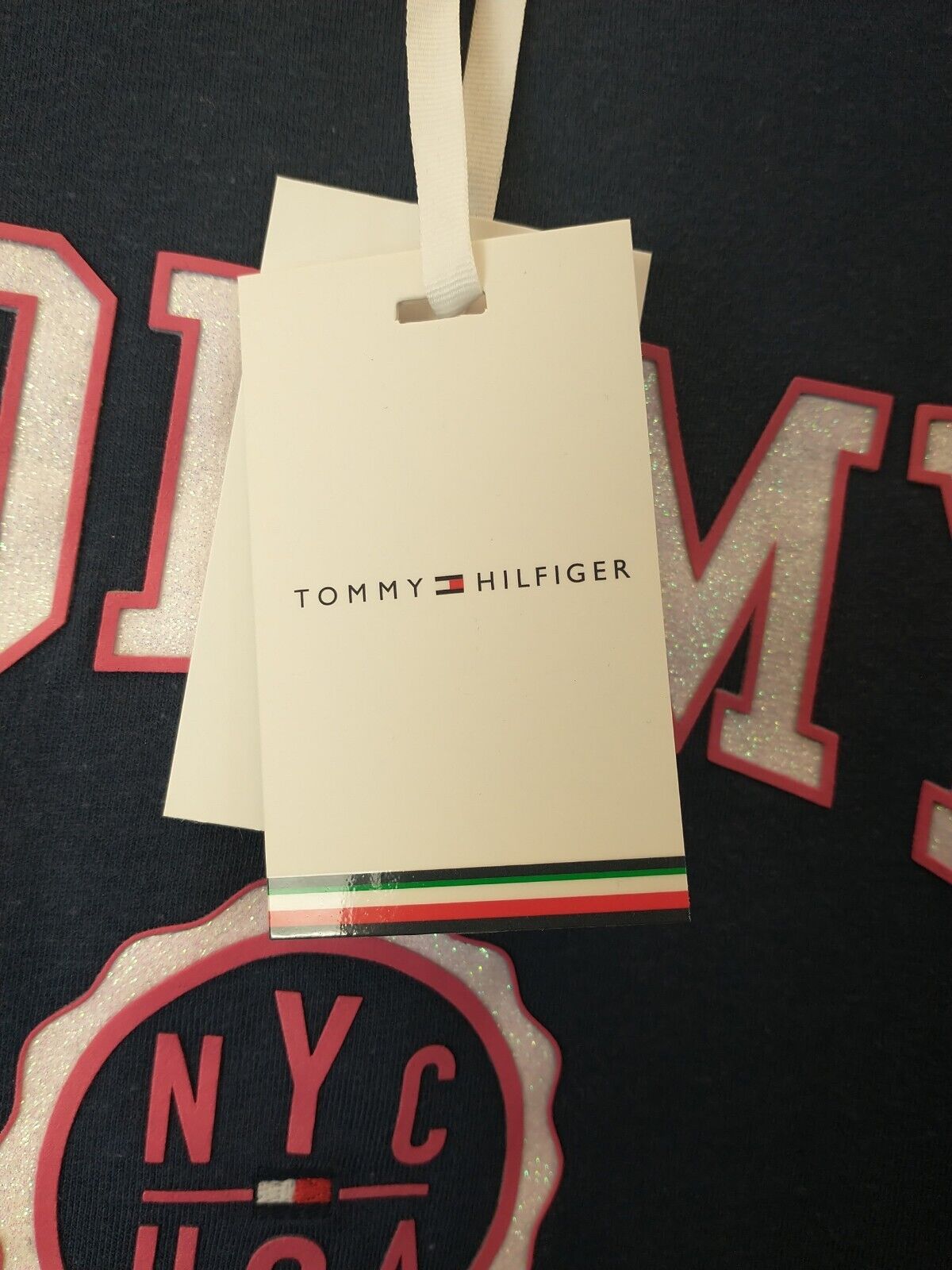 Tommy Hilfiger T-Shirt - Twilight Navy. UK 7years **** Ref V340