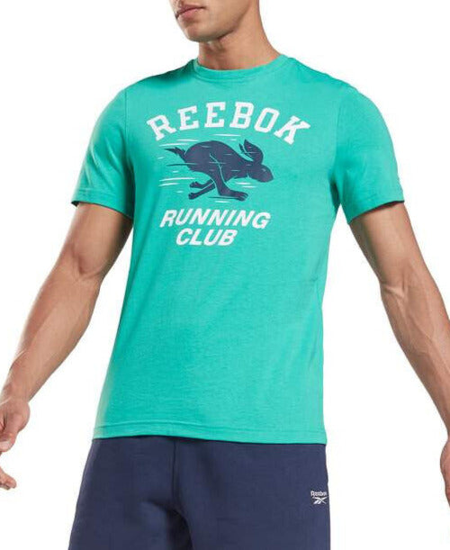 Reebok Running Novelty T shirt. Green. UK M. ****V187