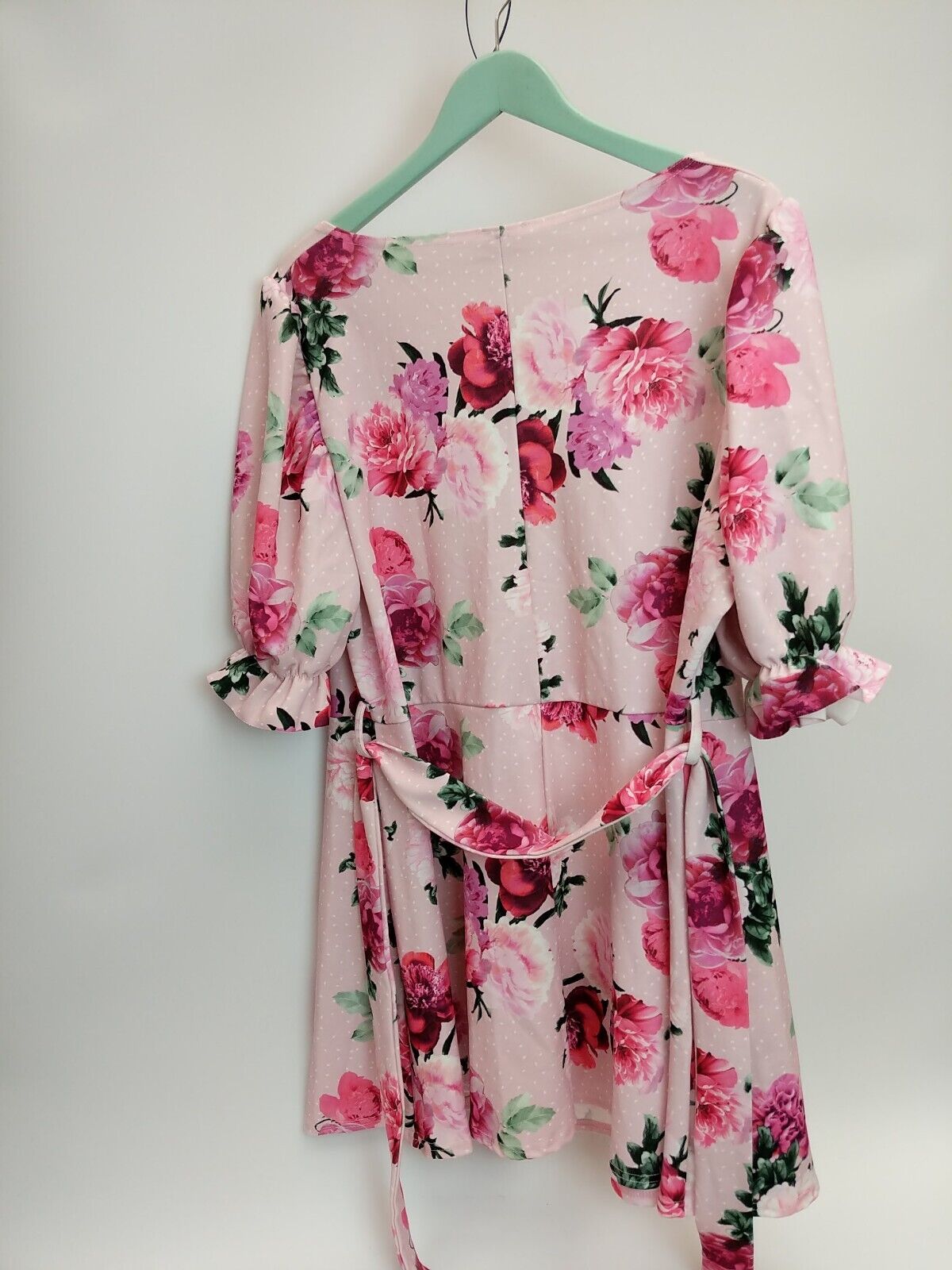 Yours Pink Floral Dress. UK Size 22-24. ****Ref V76