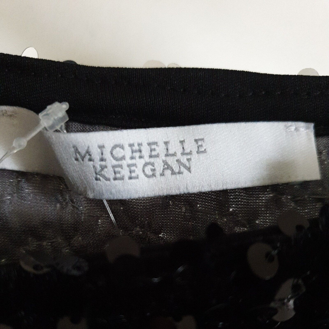 Michelle Keegan Sequin Jumper Black/silver UK 10 ***Ref V573