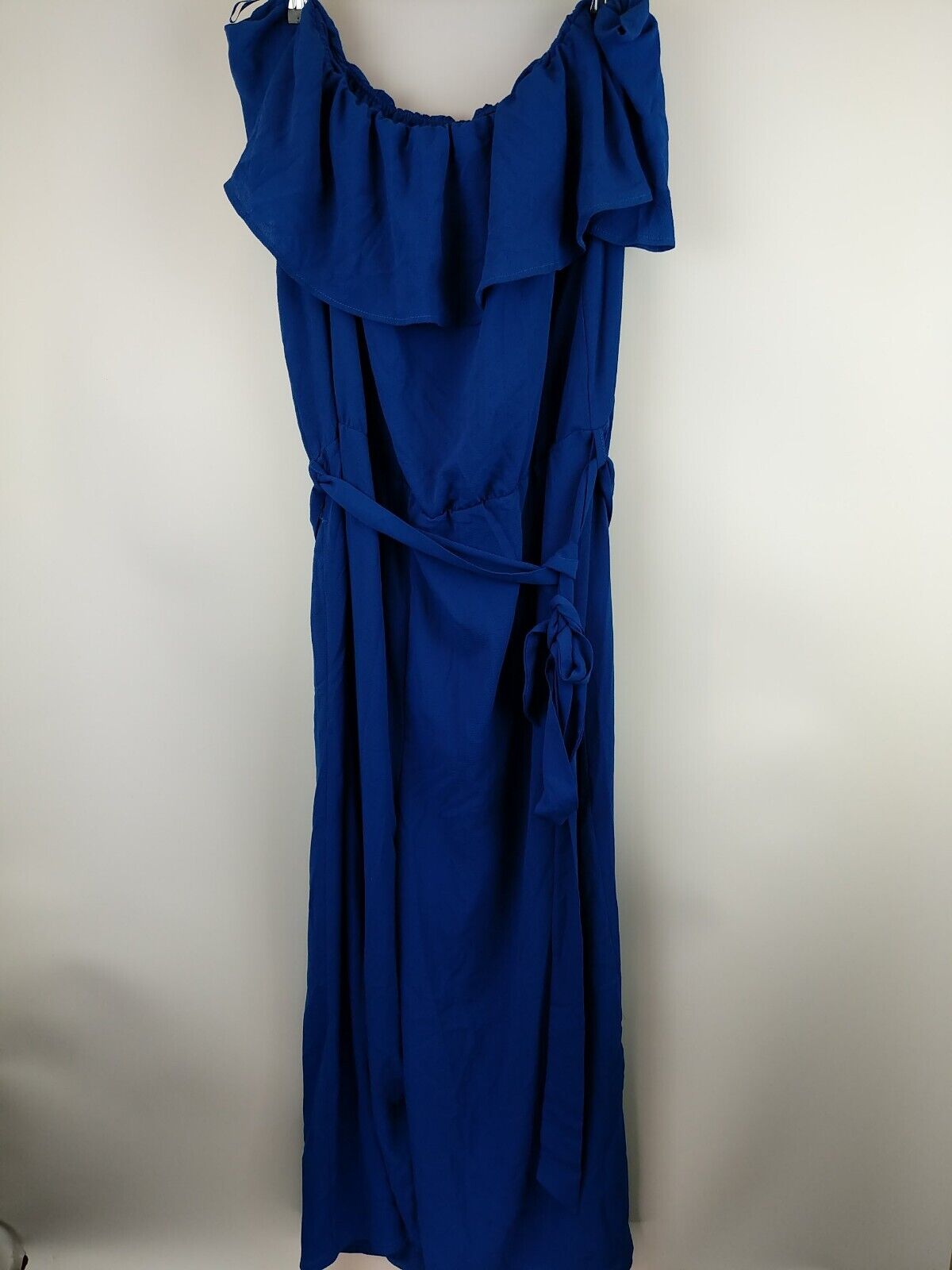 Quiz Curve Blue Bardot Culotte Jumpsuit Size 22 **** V28