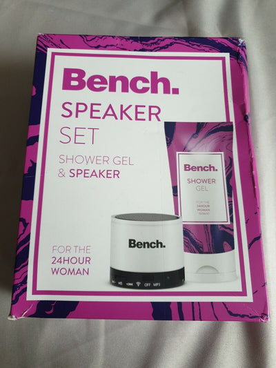 bnib bench shower gel and bluetooth speaker set Ref mx5