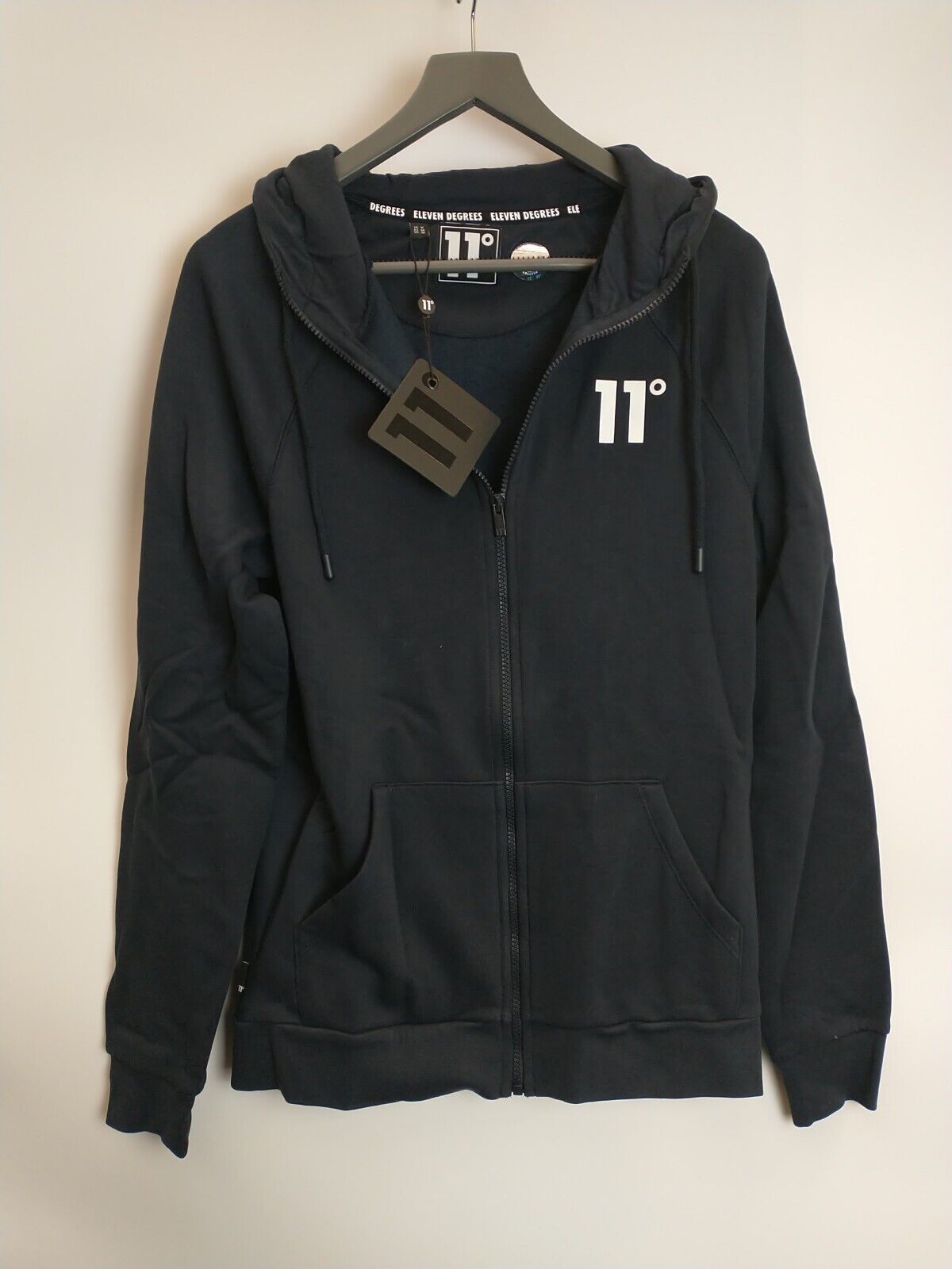 11 Degrees Women Core Poly Track Top With Hood - Navy **** Ref V33