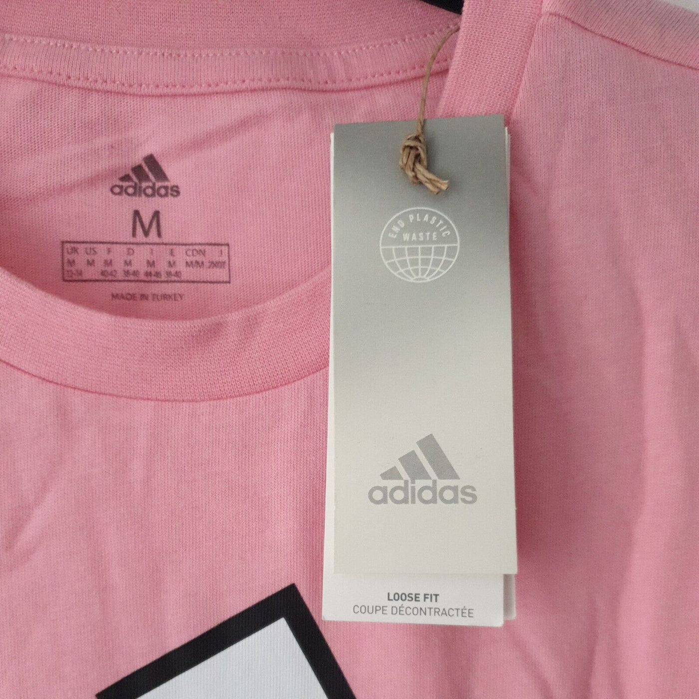 Adidas Pink/White Tshirt crop top UkM****Ref V102