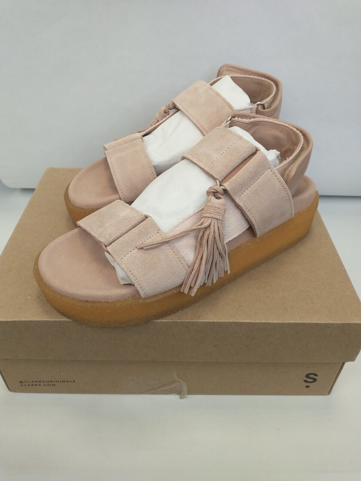 Clarks Crepe Sandals Women. UK 7. Beige Combi  ****RefVS1