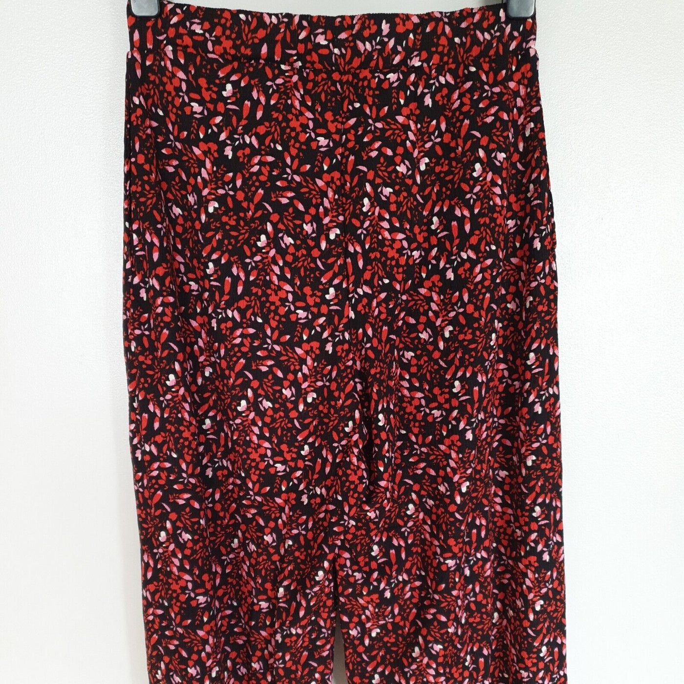 Womens Wide Leg Floral Print Trousers Uk12****Ref V344