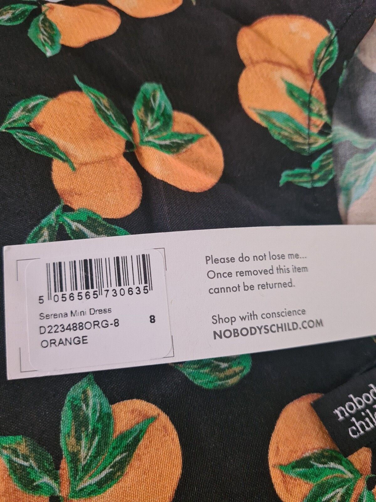 Nobody's Child Serena Mini Dress. Oranges. Size UK 8 **** V55