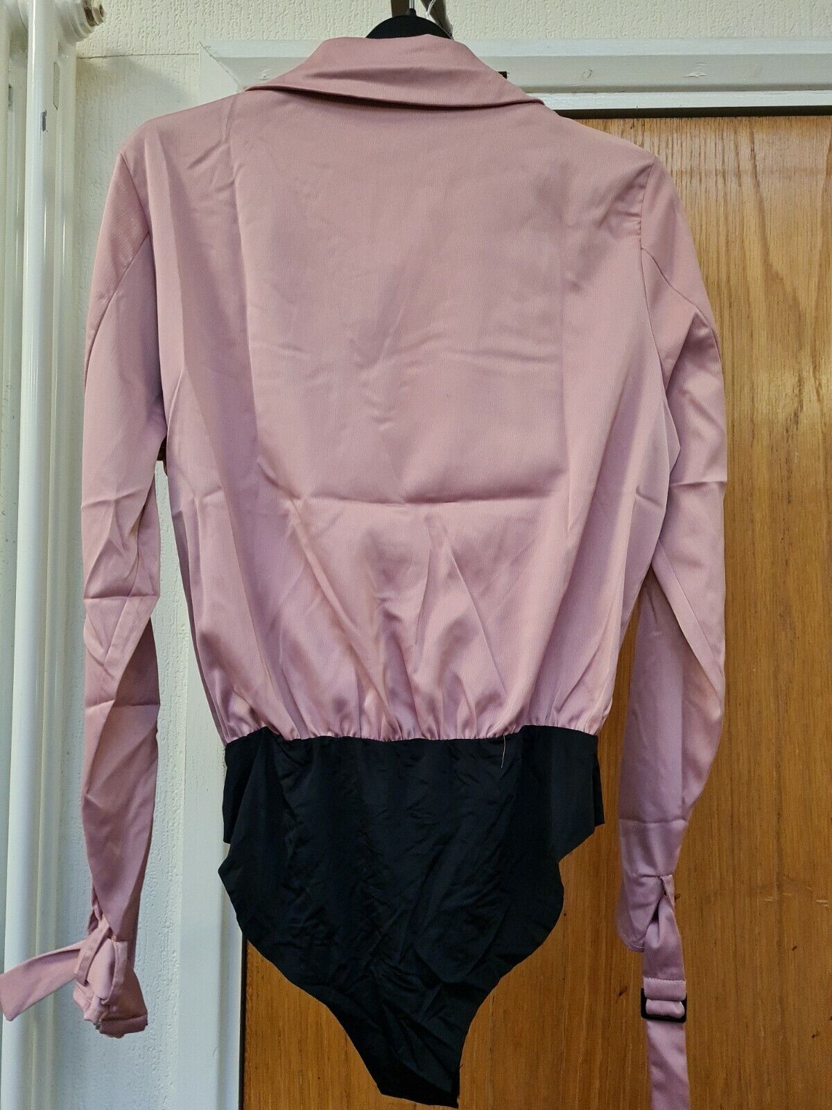 4th reckless Satin Wrap Front Pocket Detail Body In Blush Ref Dc6