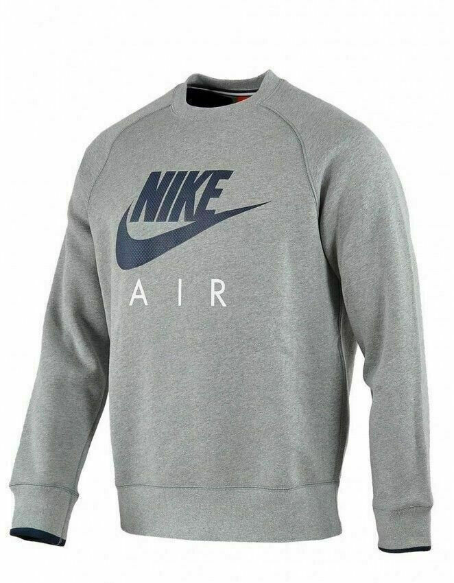 Nike Air Men's AW77 Crew Neck Grey Jumper Size Small **** SW2