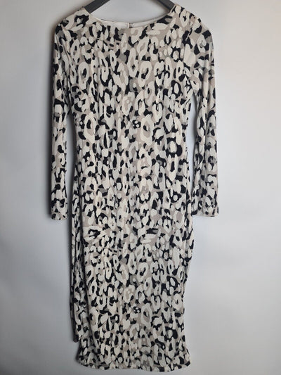 Fig & Basil Tie Waist Jersey Midi Dress Size 24 **** V340