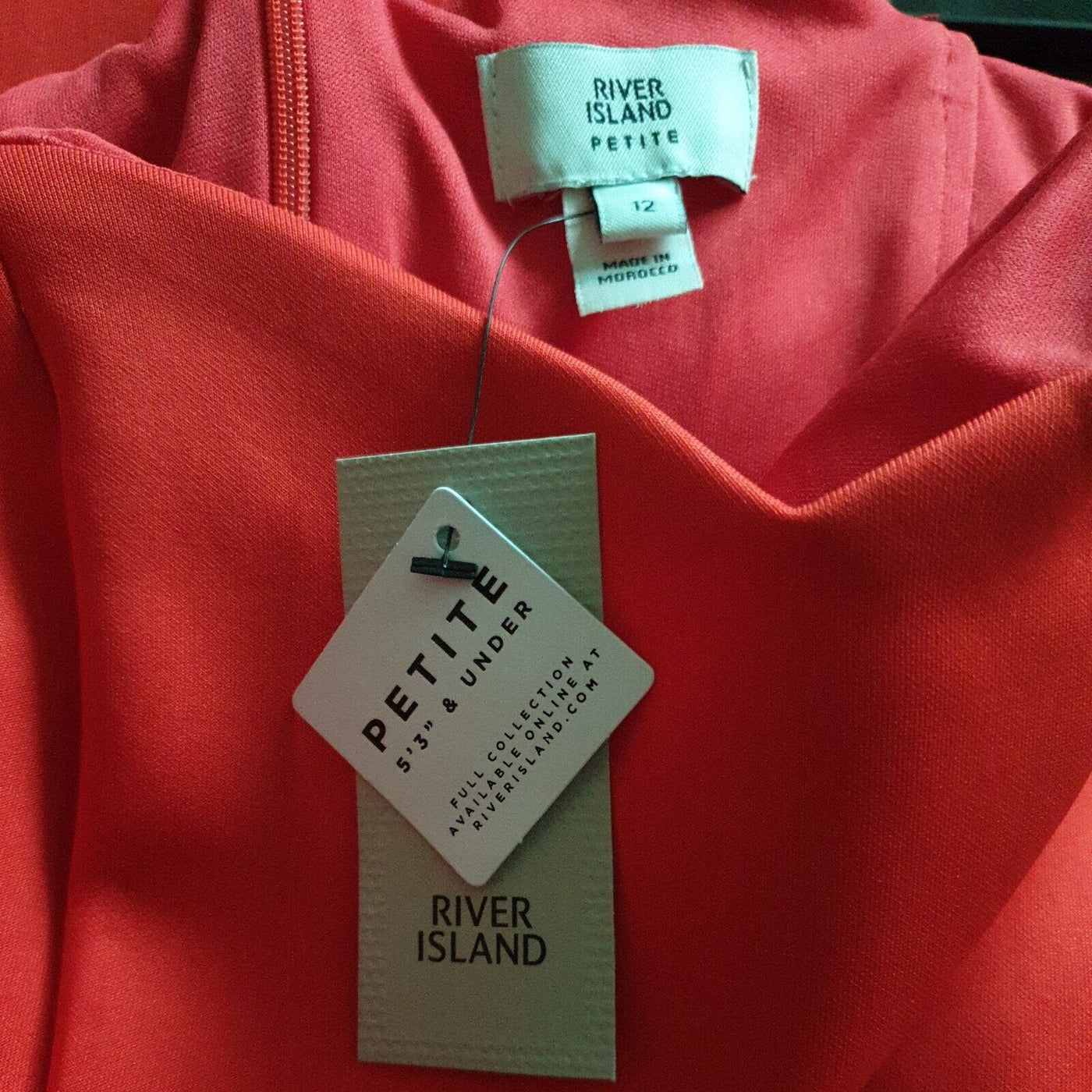 River Island Petite Occasion Dress Red Uk12****Ref V260