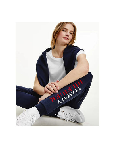 Tommy Hilfiger Women's Navy Logo Ultrasoft Joggers Size S/M **** V507