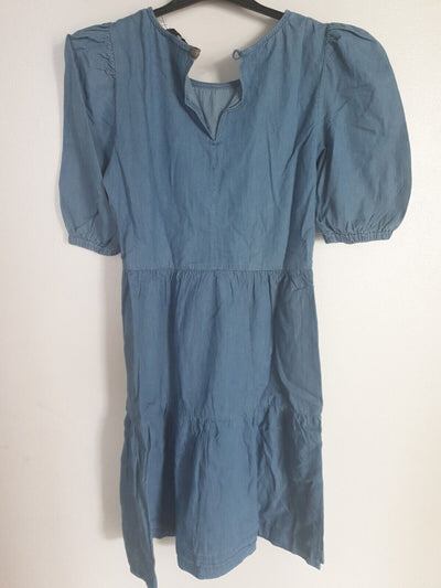 Blue Mid Wash Dress Uk8****Ref V538