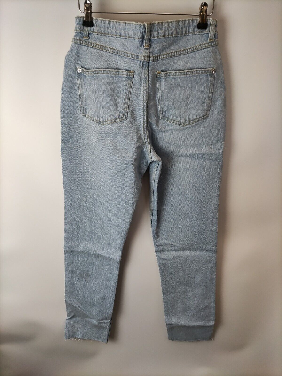 Missguided Bleach Straight Leg Jeans - Light Blue. UK 6. ****V42