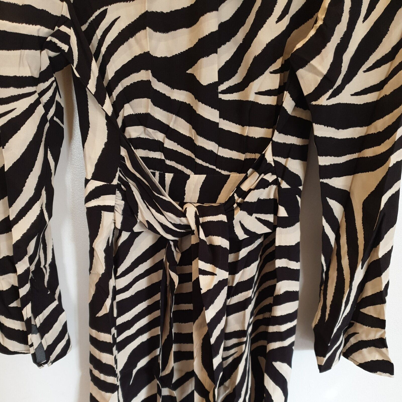 MNG Womens Black Zebra Print Dress UK 10 ****Ref V385