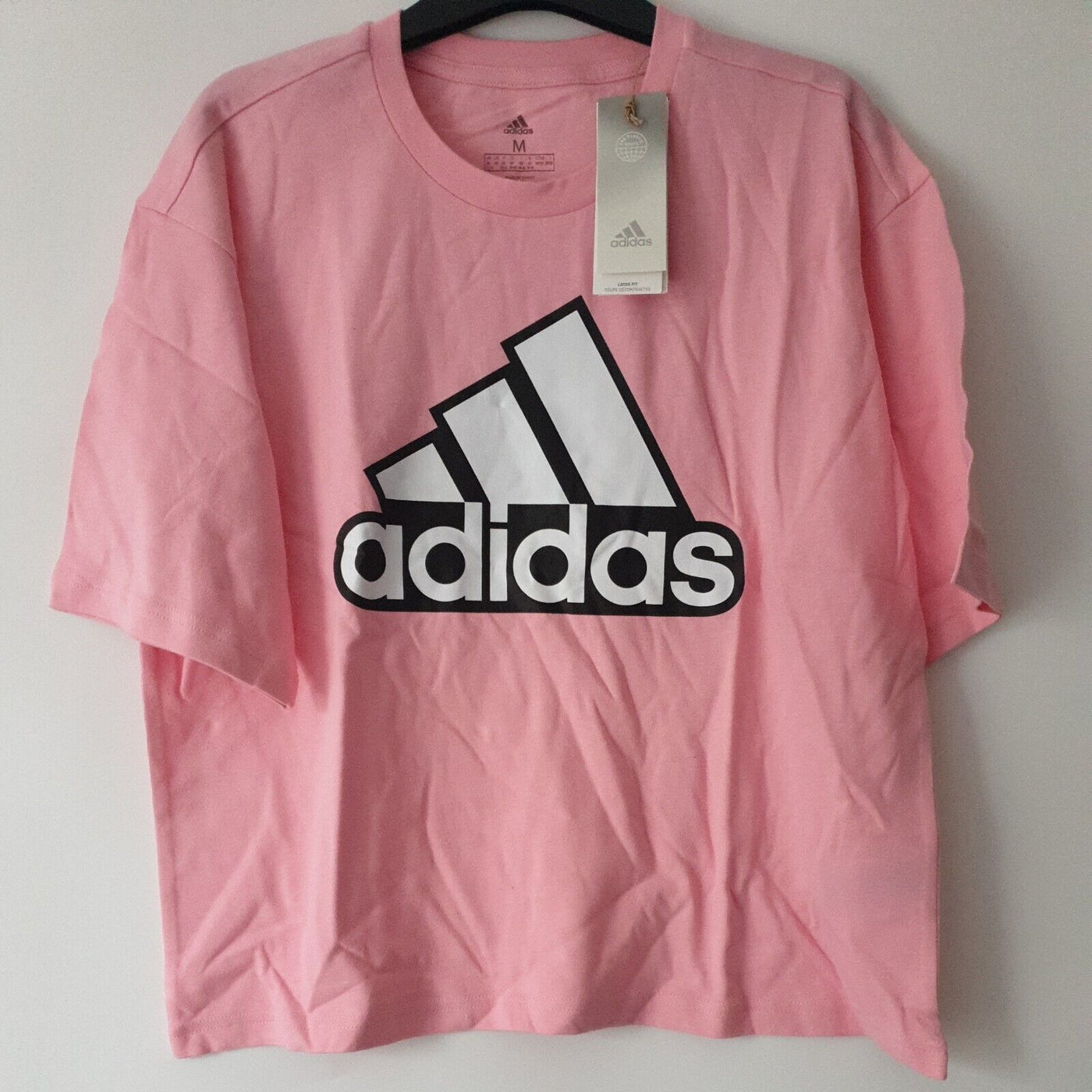 Adidas Pink/White Tshirt crop top UkM****Ref V102