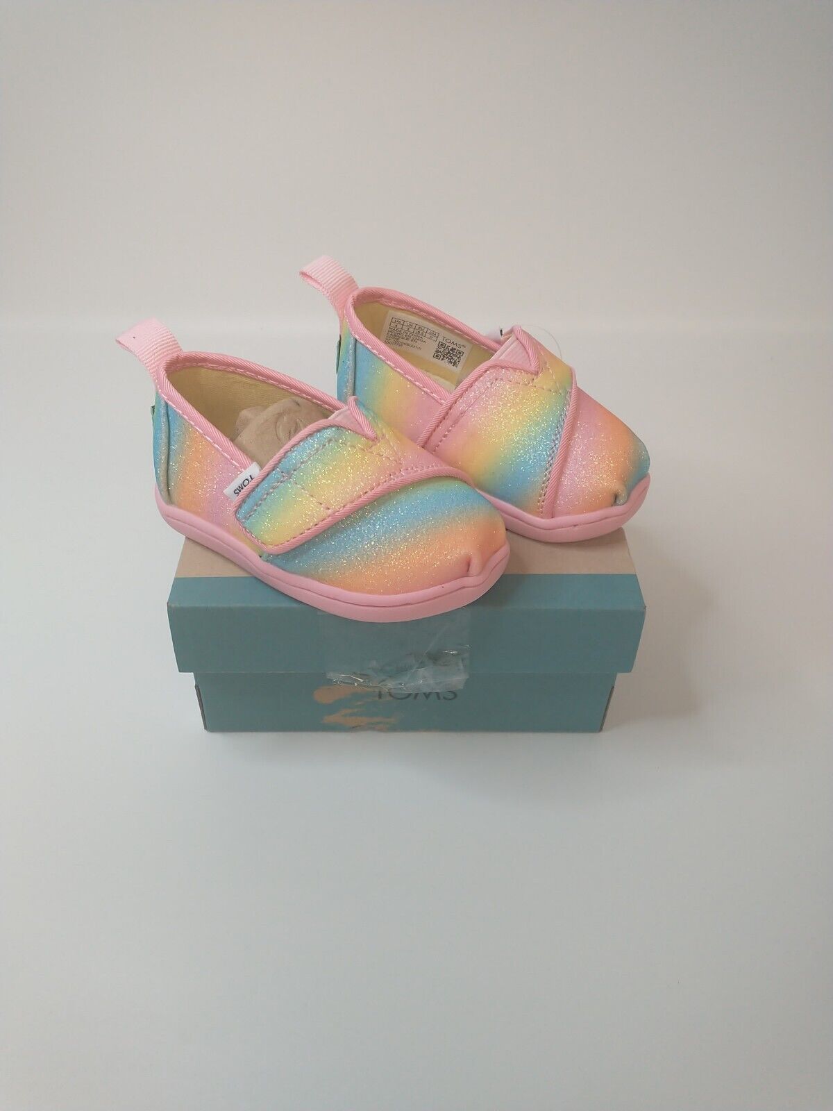 Toms Toddler Candy Alpargata Gradient Glitter - Pink. UK Toddler 3 **** VS2